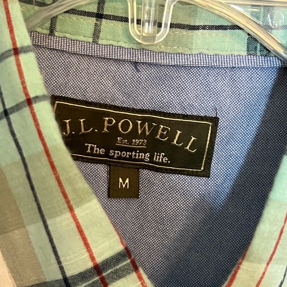 J L POWELL MEN’S SHIRT LONG SLEEVE COTTON BUTTON DOWN SHIRT SIZE MEDIUM - Picture 3 of 15